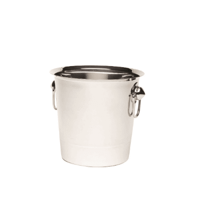 Wine Bucket with U Rings Satin 20 x 19.5 cm