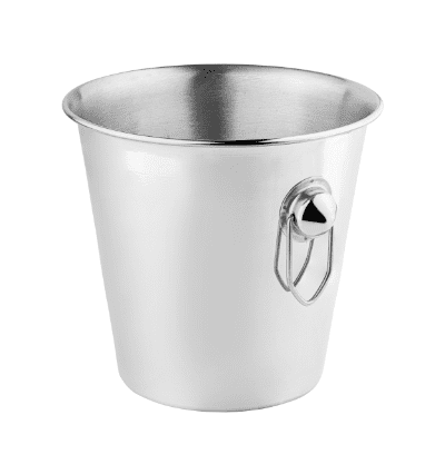 Standard Wine Bucket with V Rings Satin 20 x 19.5 cm