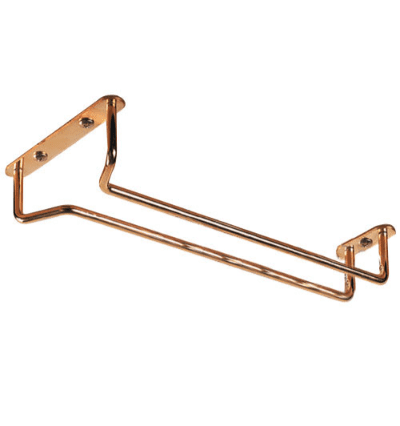 Copper Plated Glass Rack 8"