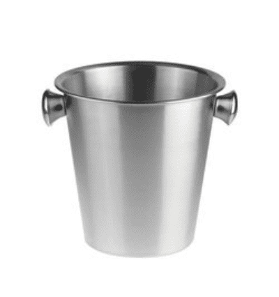 Standard Wine Bucket with Knob Satin 21 x 21 cm