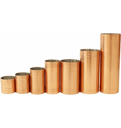 Copper Plated Thimble Measure 250 ml