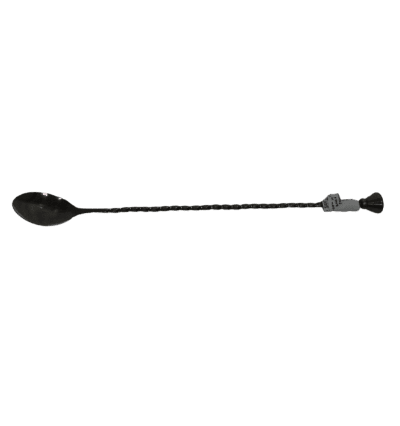Gun Metal PVD Bar Spoon Full Twisted with Weighted Knob 31.8 cm