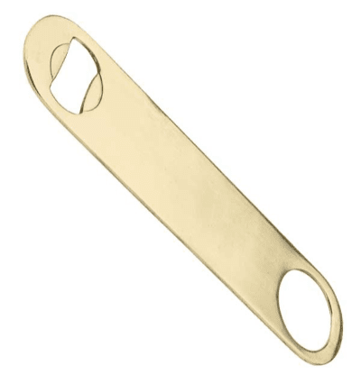 Gold PVD Bar Blade Glossy 18 cm
