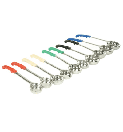 Portion Ladle Perforated 8 oz - Blue