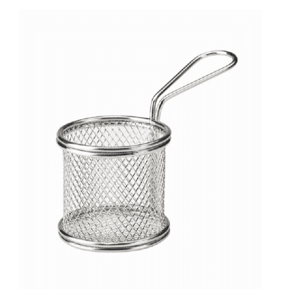 Serving Fry Basket Round Premium 7 x 7 cm