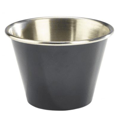 Color Coated Sauce Cup 4 oz - Black