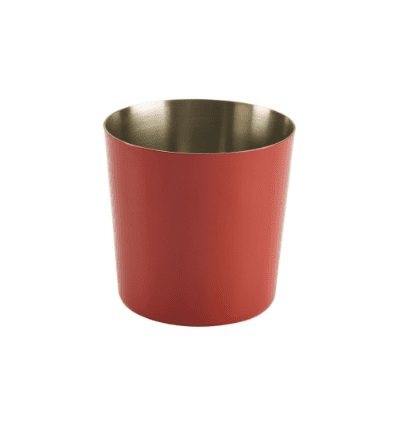 Color Coated Chip Cup 8.5 x 8.5 cm - Red