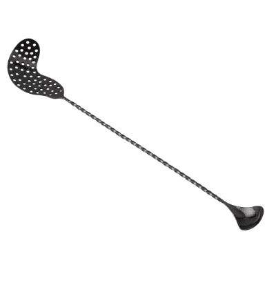 Gun Metal PVD Bar Spoon Full Twisted With Strainer 45 cm