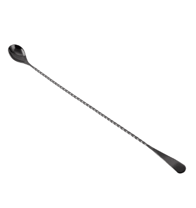 Gun Metal PVD Bar Spoon Full Twisted With Paddle 40 cm