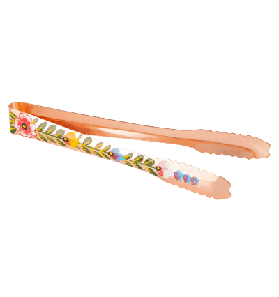 Hand Painted Copper Plated Economy Ice Tong 7"