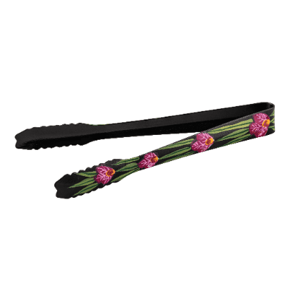 Hand Painted Powder Coated Economy Ice Tong 7"- Black