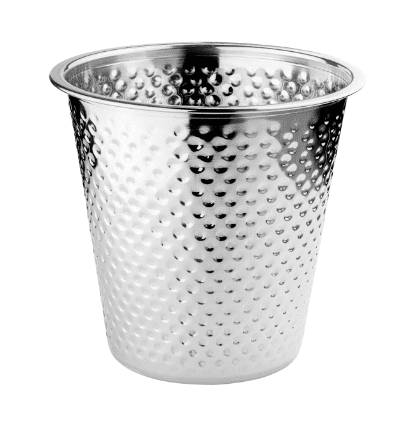 Hammered Standard Wine Bucket without Knob 21 x 21 cm