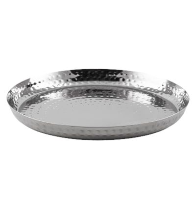 Hammered Round Presentation Tray 37 x 2.8 cm